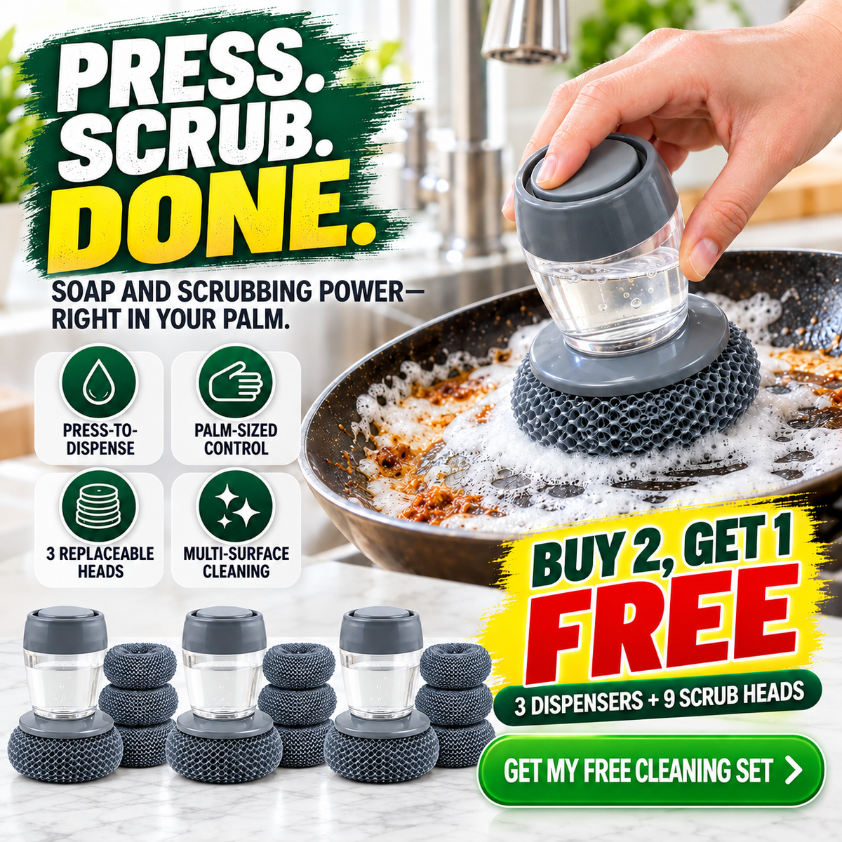 🔥Automatic Liquid Filling Palm Brush
