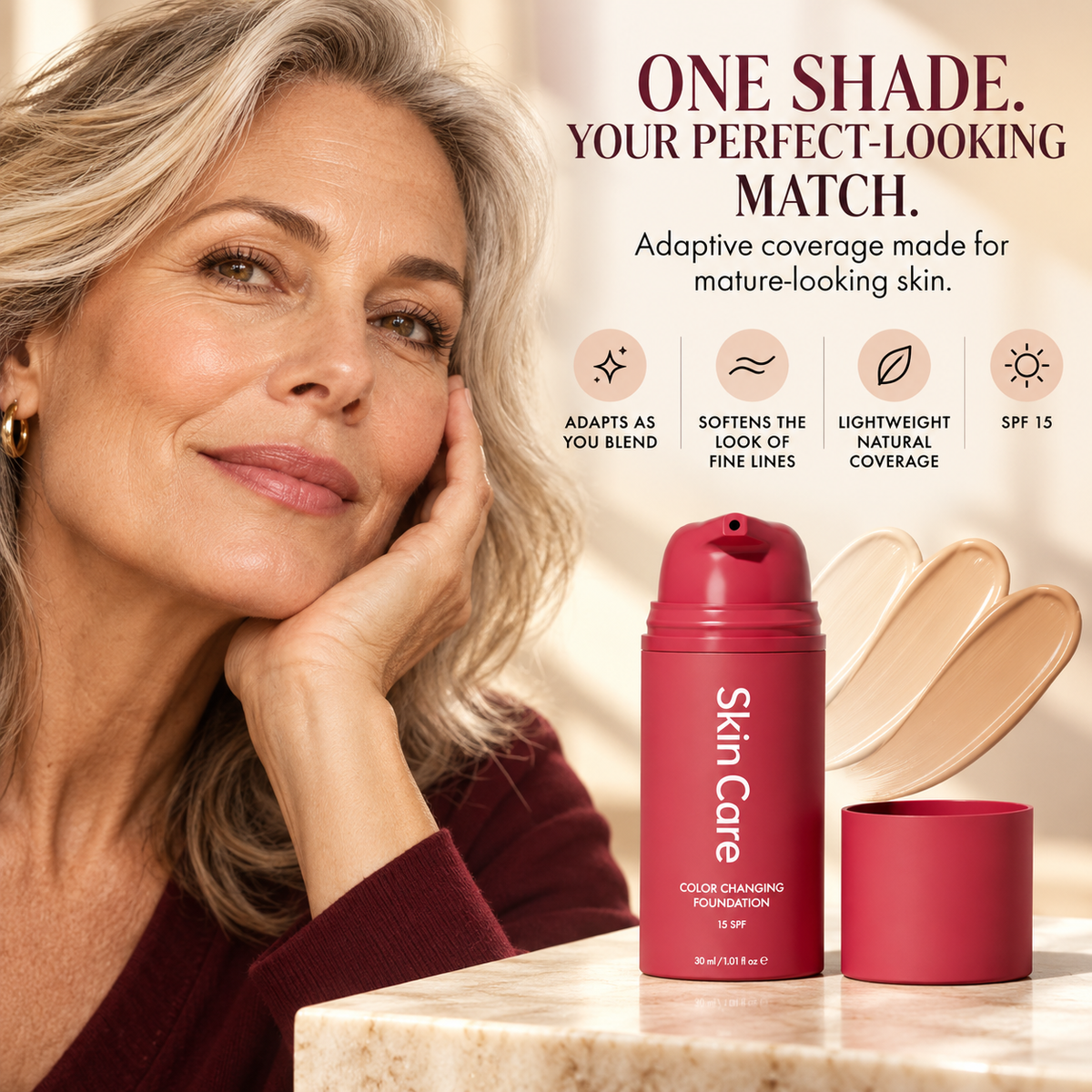 Reverse-aging Adaptive Foundation