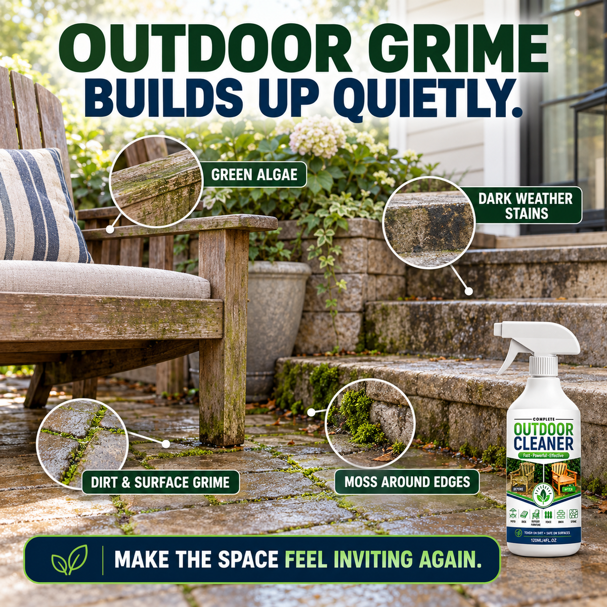 Outdoor Surface Cleaner Spray