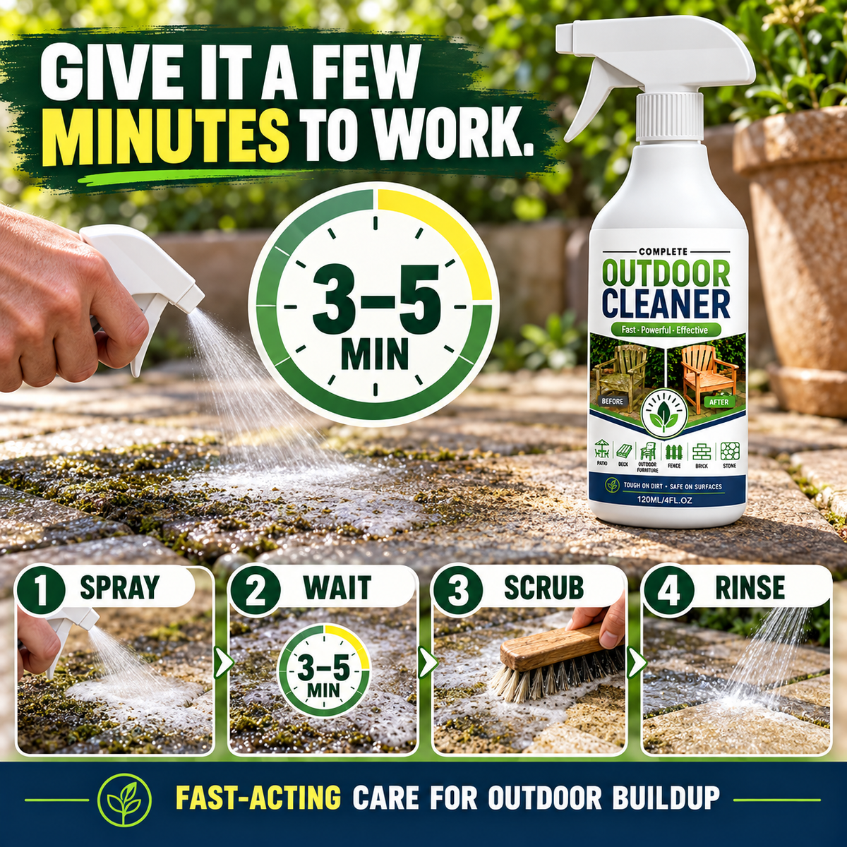 Outdoor Surface Cleaner Spray