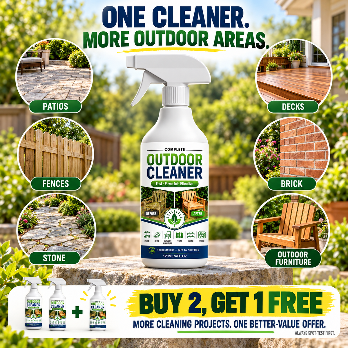 Outdoor Surface Cleaner Spray