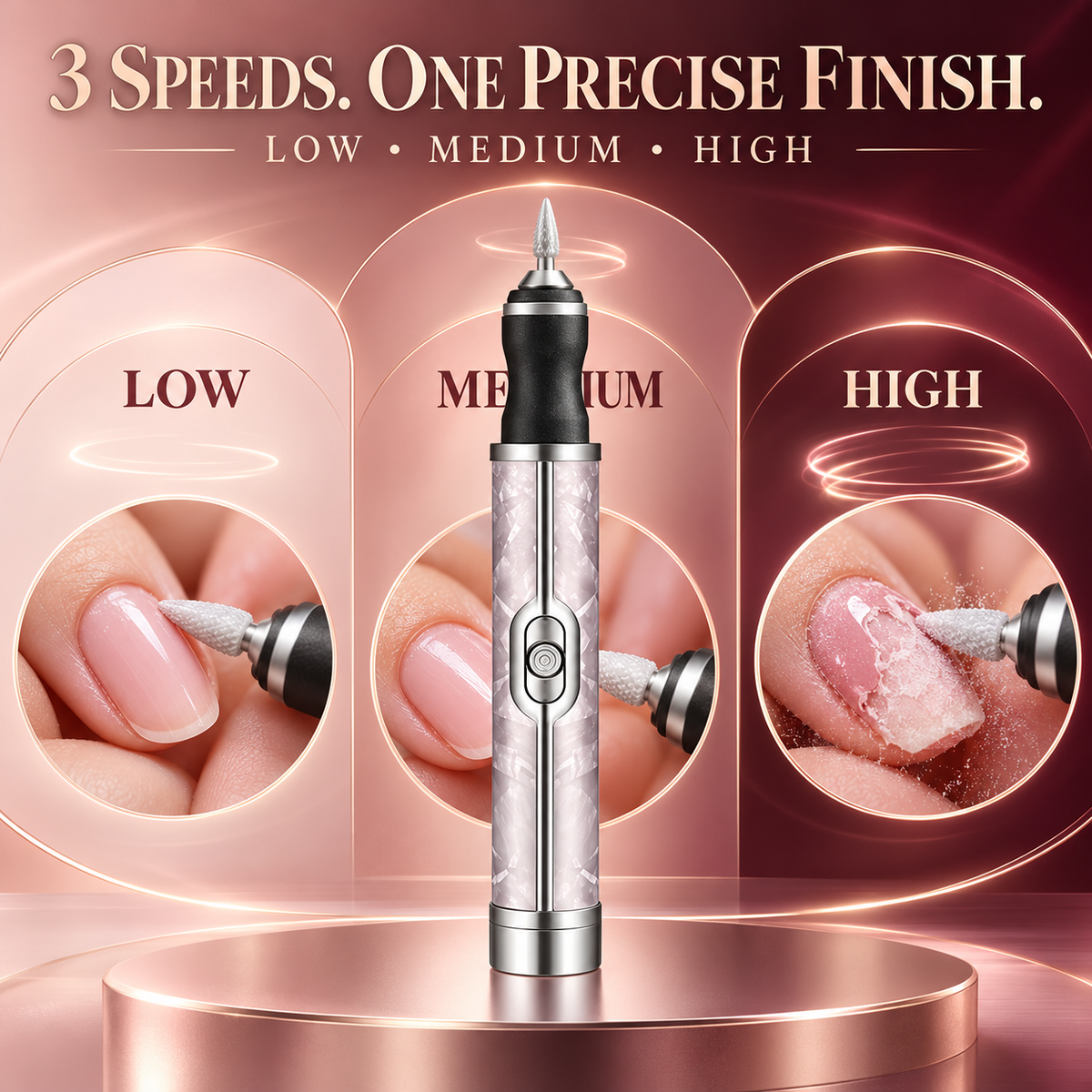 🔥Electric Nail Grinder With LED Light