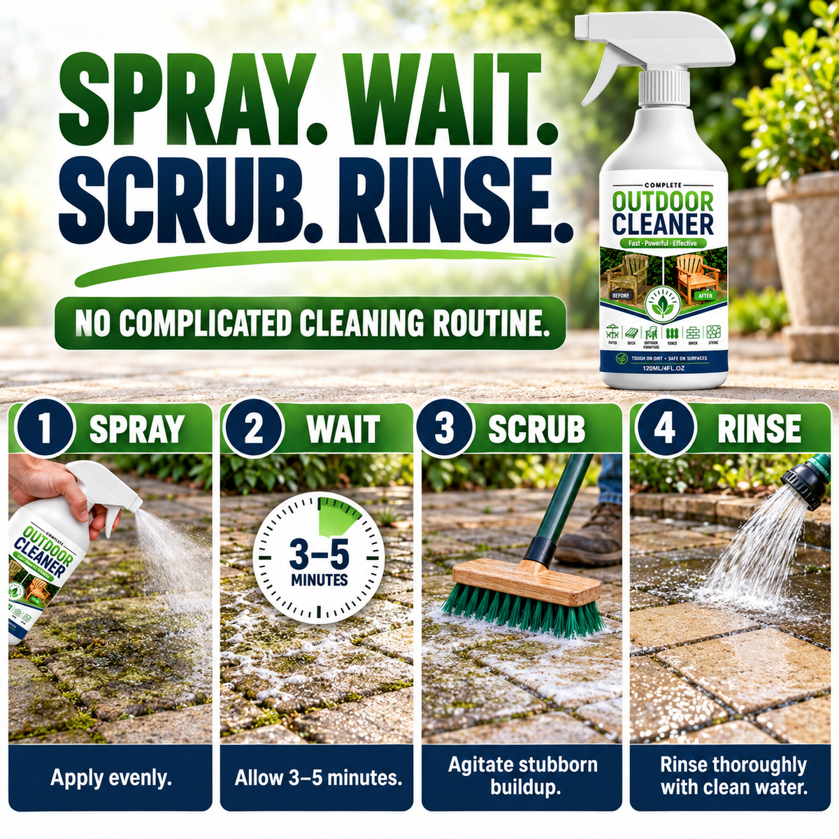 Outdoor Surface Cleaner Spray