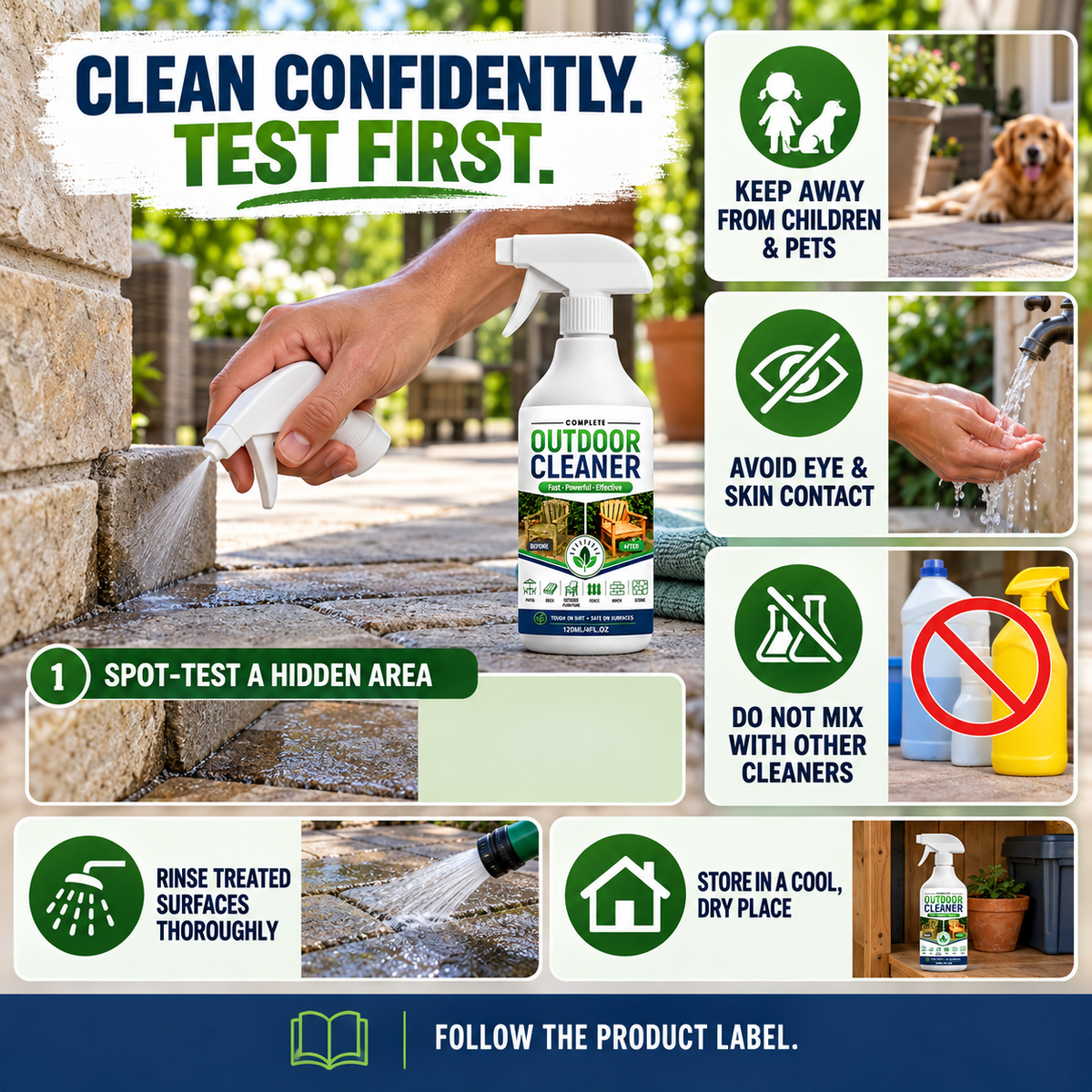 Outdoor Surface Cleaner Spray