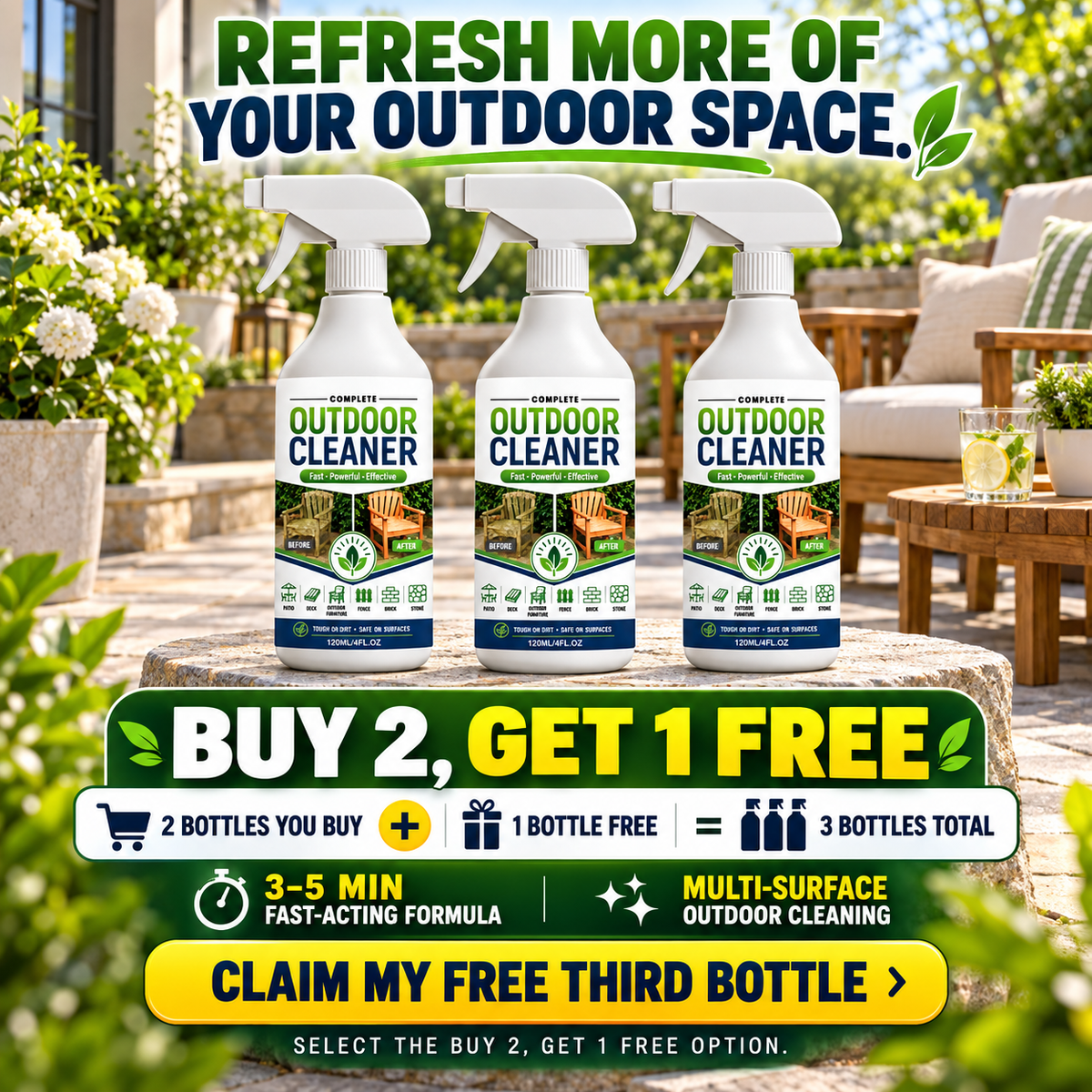 Outdoor Surface Cleaner Spray