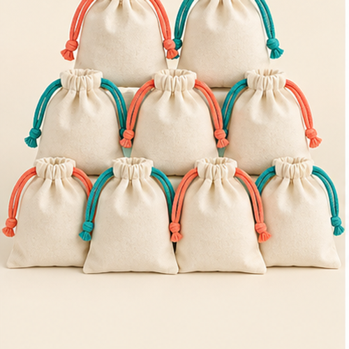 Drawstring Favor Bag Set — hero