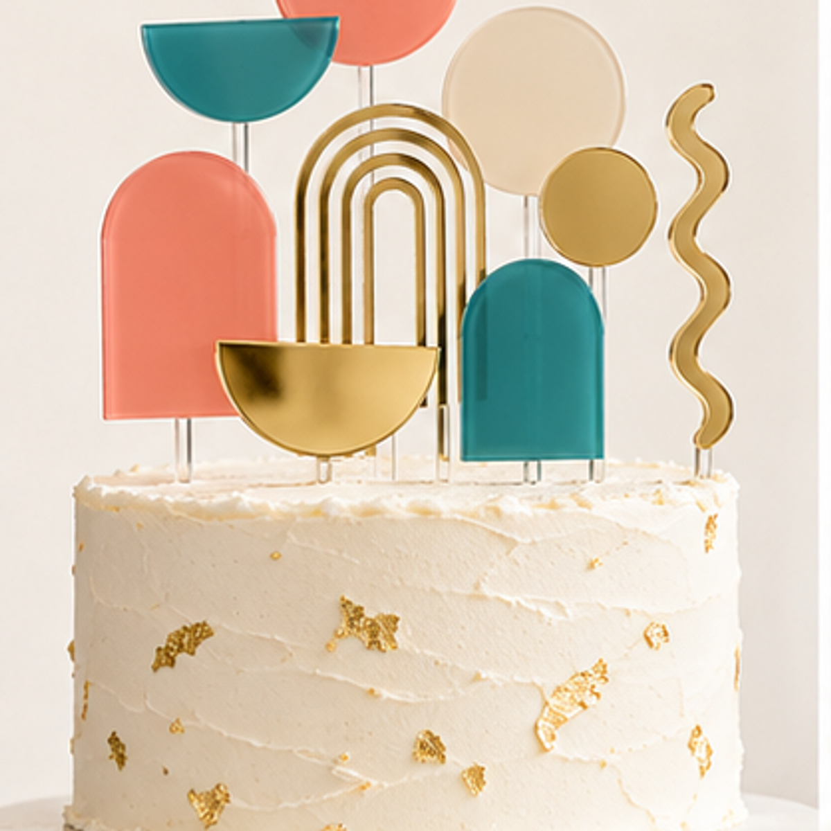 Geometric Cake Topper Set — hero