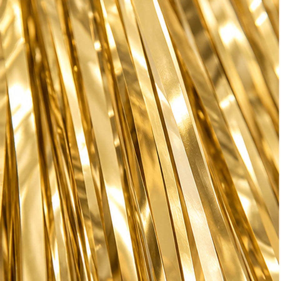 Metallic Fringe Backdrop — detail