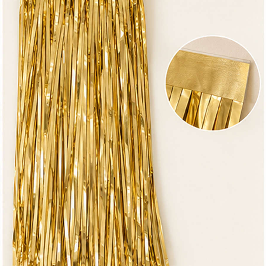 Metallic Fringe Backdrop — overview