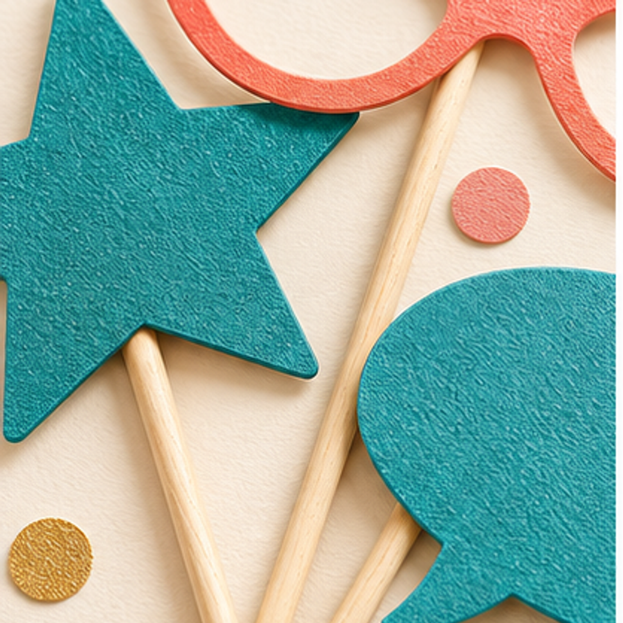 Photo Booth Shape Prop Set — detail